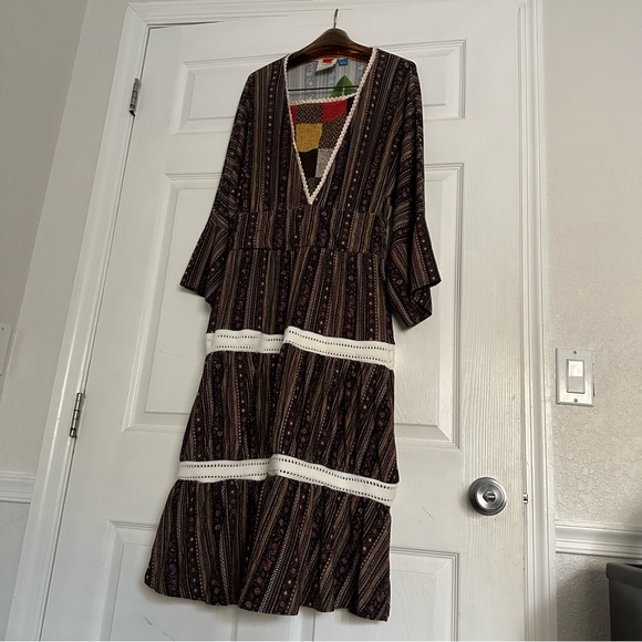 NWT FARM RIO ANTHROPOLOGIE MIDI DRESS - Picture 3 of 9